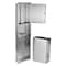 Alpine Industries 56 in. Stainless Steel Multi-Fold/C-Fold Paper Towel Dispenser with 12 Gal. Waste Receptacle Combo ALP492-MK - alternate 4